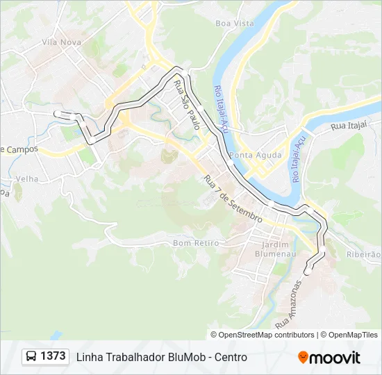1373 Bus Line Map
