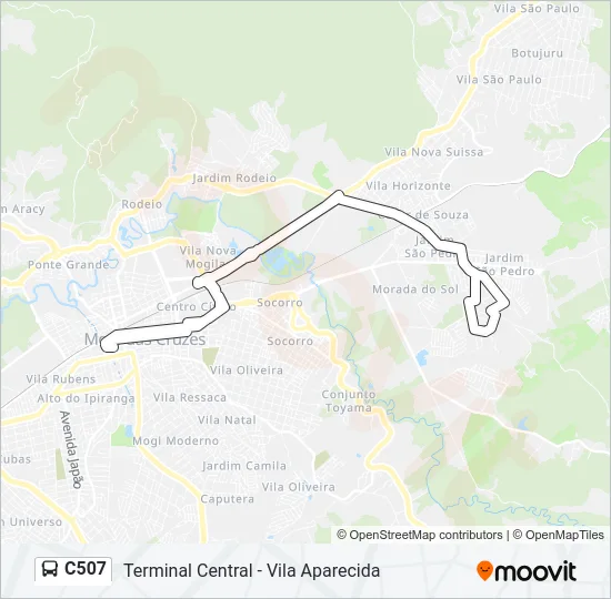 C507 Bus Line Map