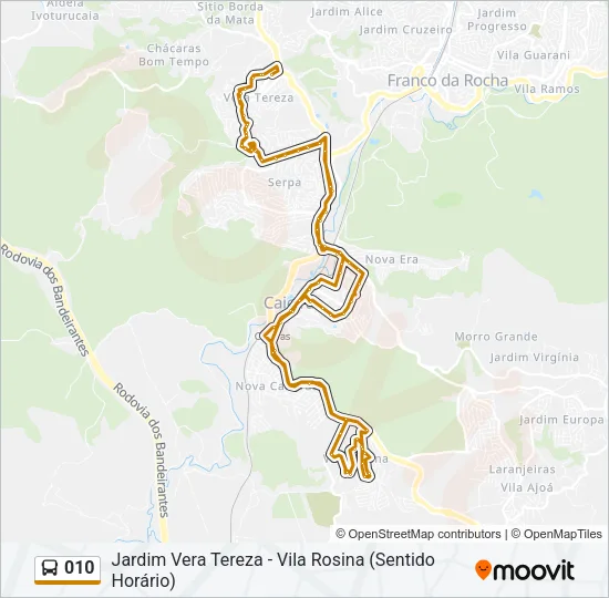010 Bus Line Map