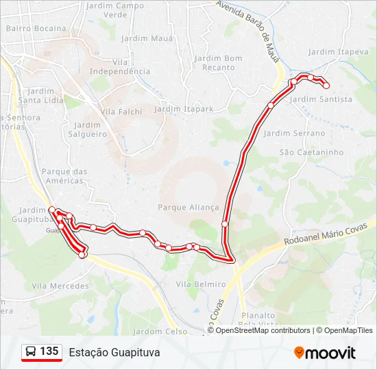 135  Line Map