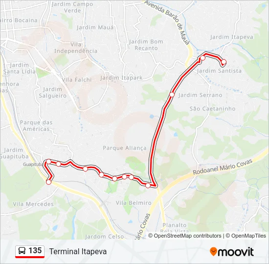 135  Line Map