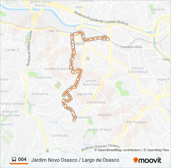004 Bus Line Map