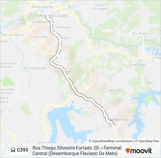C393 Bus Line Map