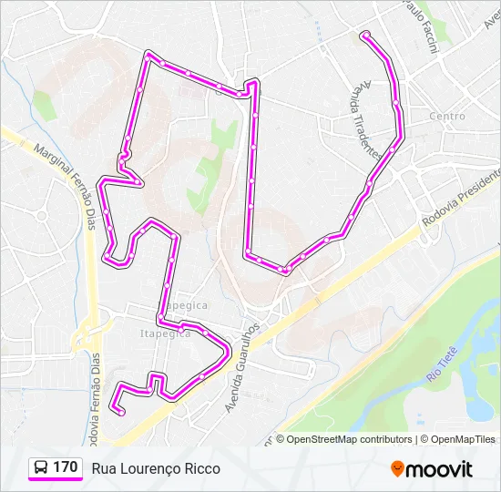 170  Line Map