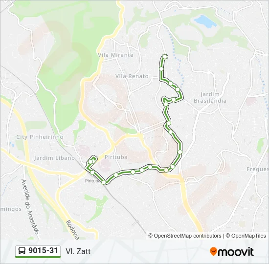 9015-31 Bus Line Map