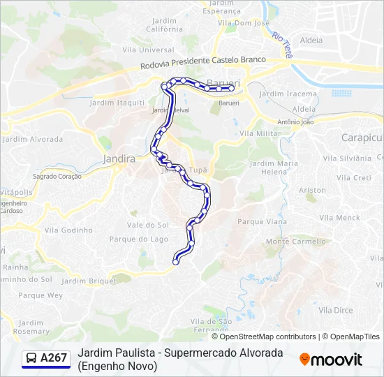 A267  Line Map