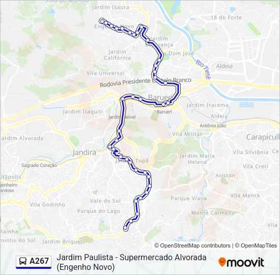A267  Line Map
