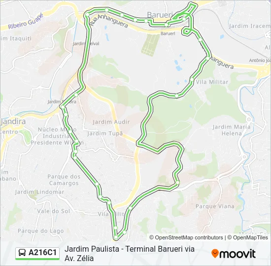 A216C1 Bus Line Map