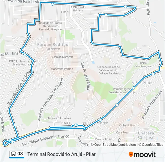 08 Bus Line Map