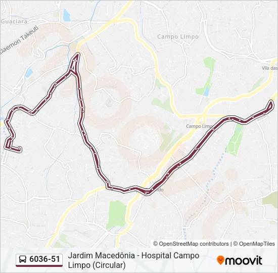 6036-51 Bus Line Map