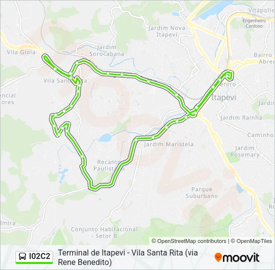 I02C2 Bus Line Map
