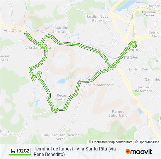 Mapa de I02C2 de autobús