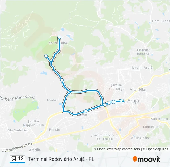 12 Bus Line Map