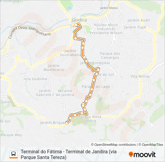 JT322VP1 Bus Line Map