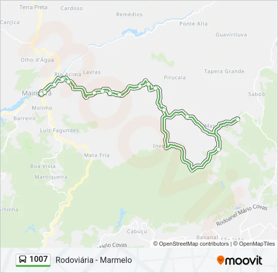 1007 Bus Line Map