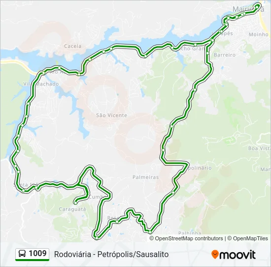 1009 Bus Line Map