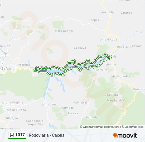 1017 bus Line Map