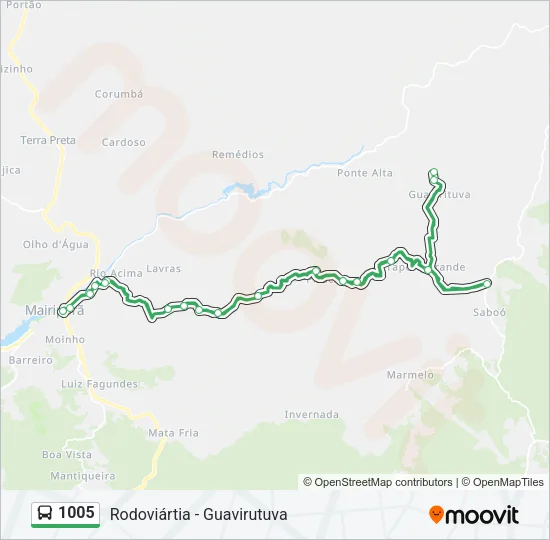 1005 Bus Line Map