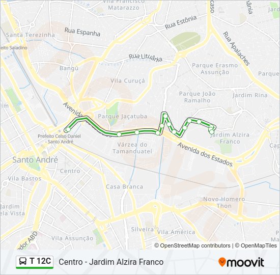 T 12C  Line Map