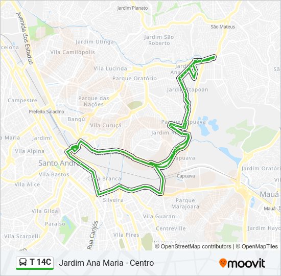 T 14C  Line Map