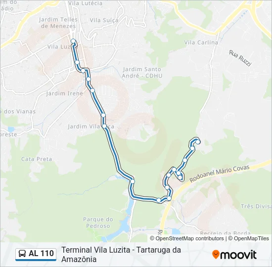 AL 110 Bus Line Map