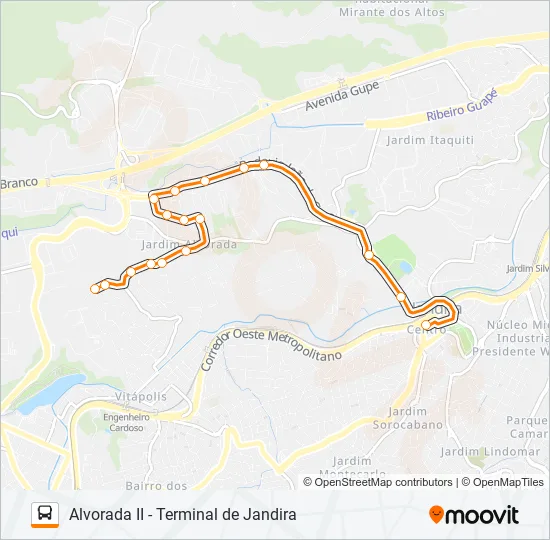 JT323VP1 Bus Line Map