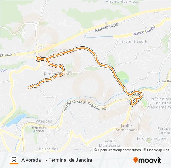 JT323VP1 Bus Line Map