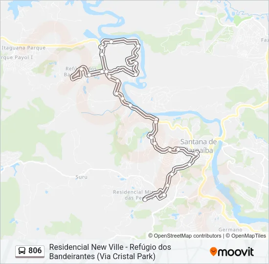 806 Bus Line Map