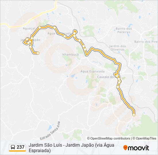 237 bus Line Map