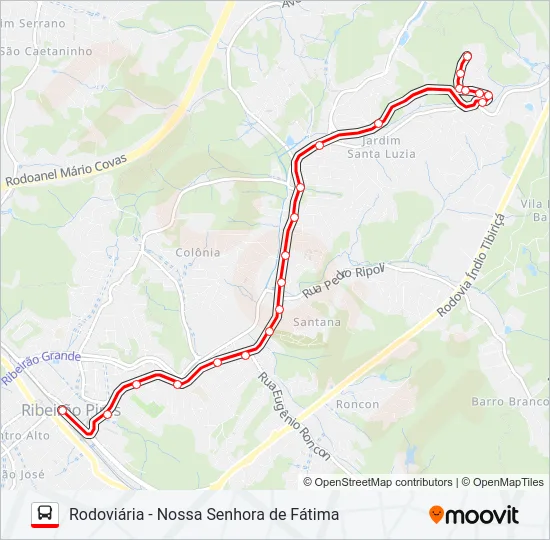 18 Bus Line Map