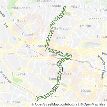 209P1 Route: Schedules, Stops & Maps - Term. Pinheiros (Updated)