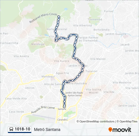 1018-10 Bus Line Map