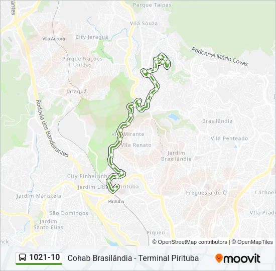1021-10 Bus Line Map