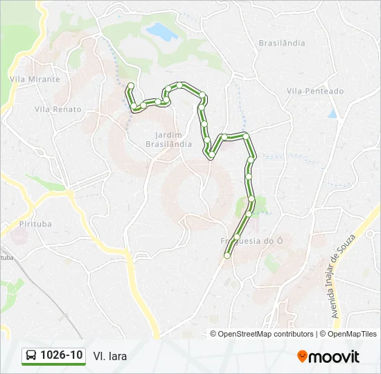 1026-10 Bus Line Map