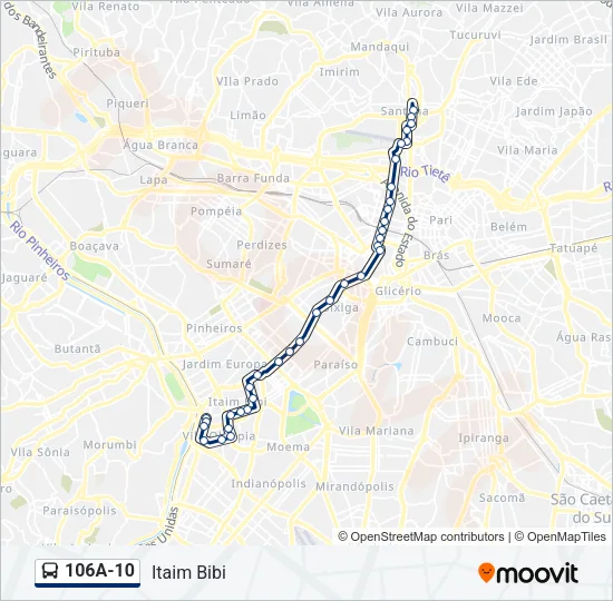 106A-10 Bus Line Map