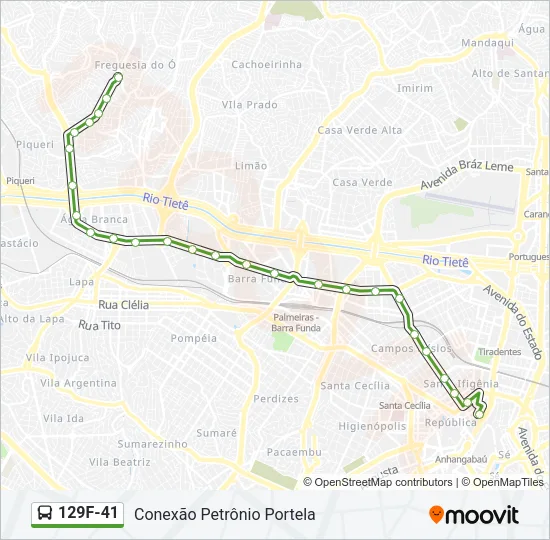 129F-41 Bus Line Map