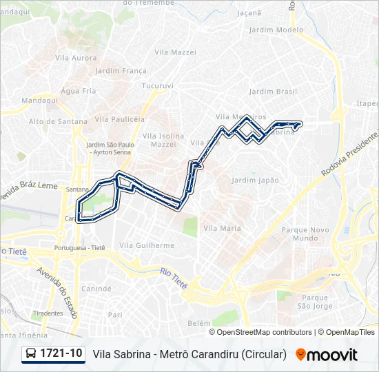 1721-10 Bus Line Map