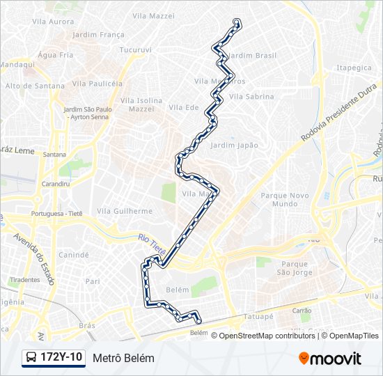 172y10 Route: Schedules, Stops & Maps - Metrô Belém (Updated)