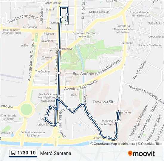 1730-10 Bus Line Map