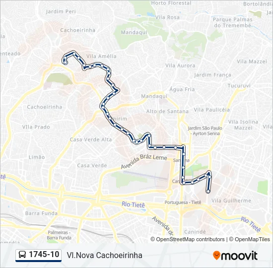 1745-10 Bus Line Map