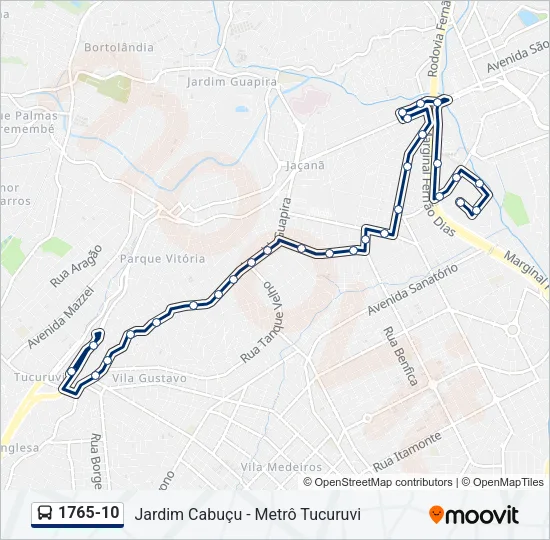 1765-10 Bus Line Map