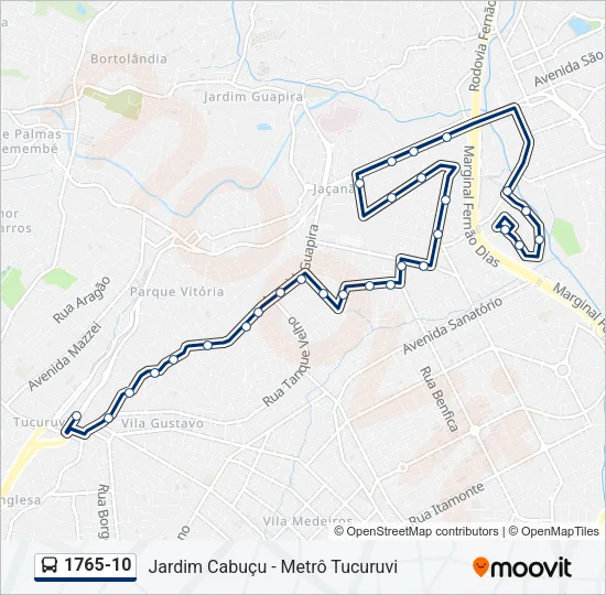 1765-10 Bus Line Map