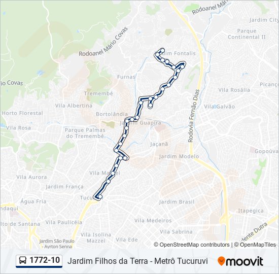 Avenida Brasil, 1722 parada - Rotas, horários e tarifas