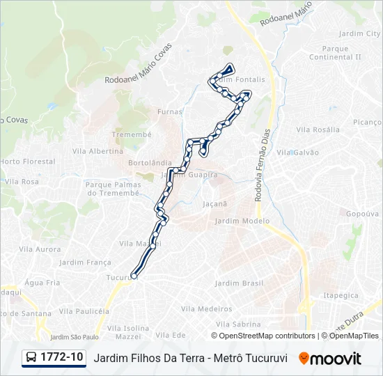 1772-10 Bus Line Map