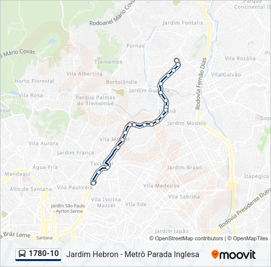 1780-10 Bus Line Map