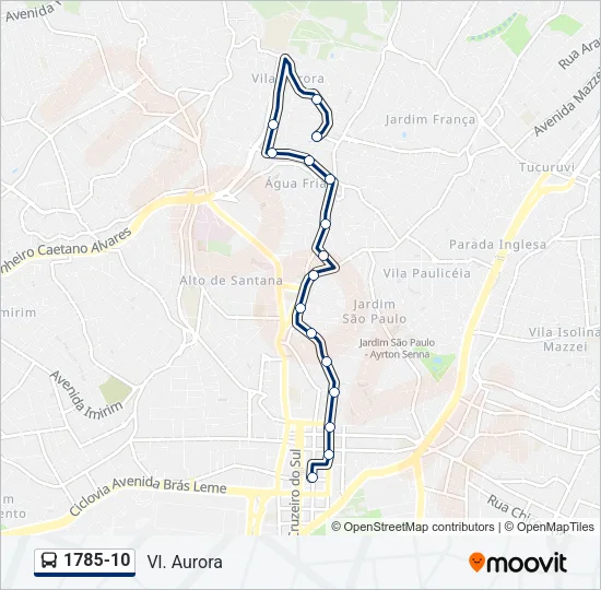 1785-10 Bus Line Map