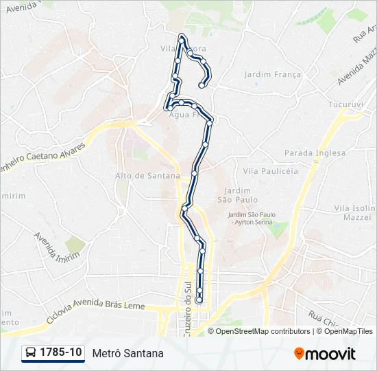 1785-10 Bus Line Map