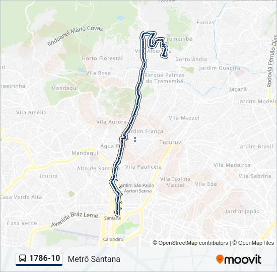 1786-10 Bus Line Map