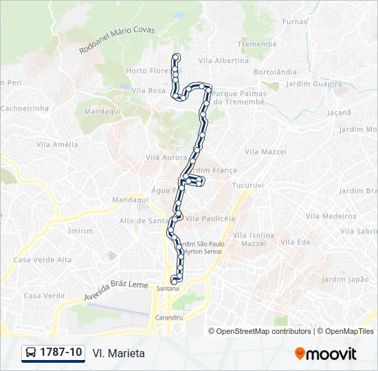 1787-10 Bus Line Map