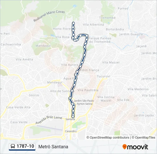 1787-10 Bus Line Map